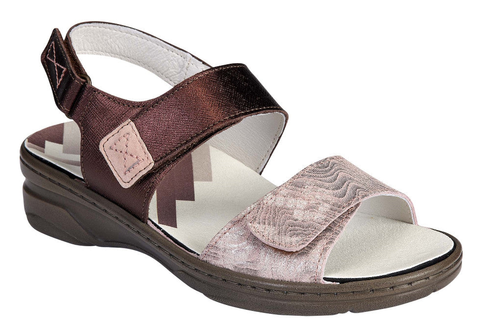 sandale orthopédique femme ADOUR bordeaux