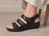 sandales orthopediques noires