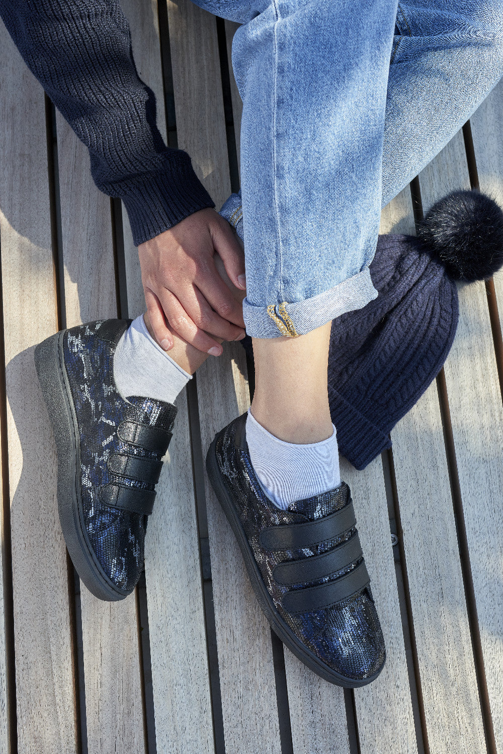 Baskets Orthopédiques ADOUR Bleu et Gris