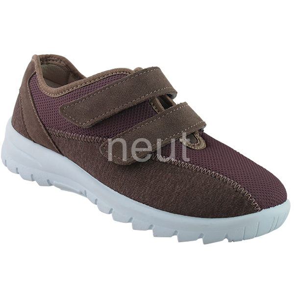 Basket Orthopédique Femme NEUT Marron à Velcro