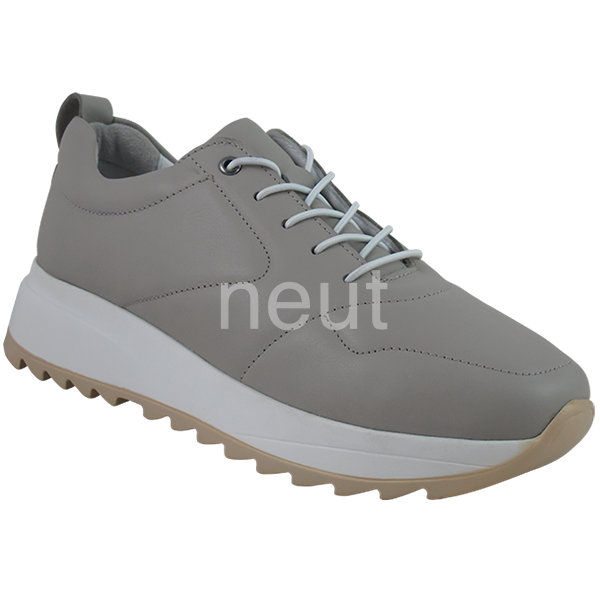 Basket Orthopédique Femme NEUT Grise à Lacets Élastique