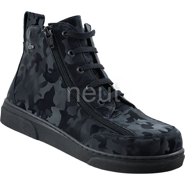 Basket Orthopédique Femme NEUT Noir Militaire Grande Ouverture