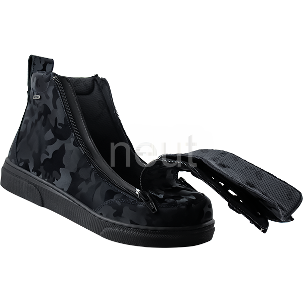 Basket Orthopédique Femme NEUT Noir Militaire Grande Ouverture