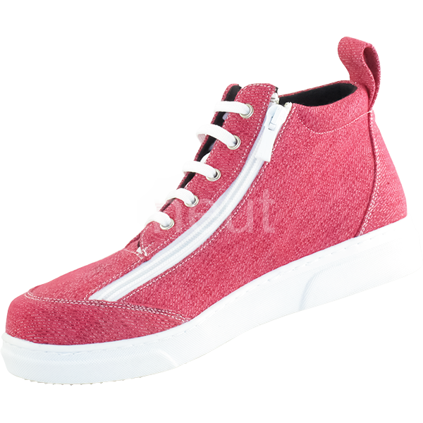 basket orthopedique femme neut frenchy toile rouge 4