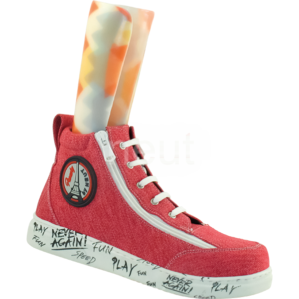 basket orthopedique femme neut frenchy toile rouge 5