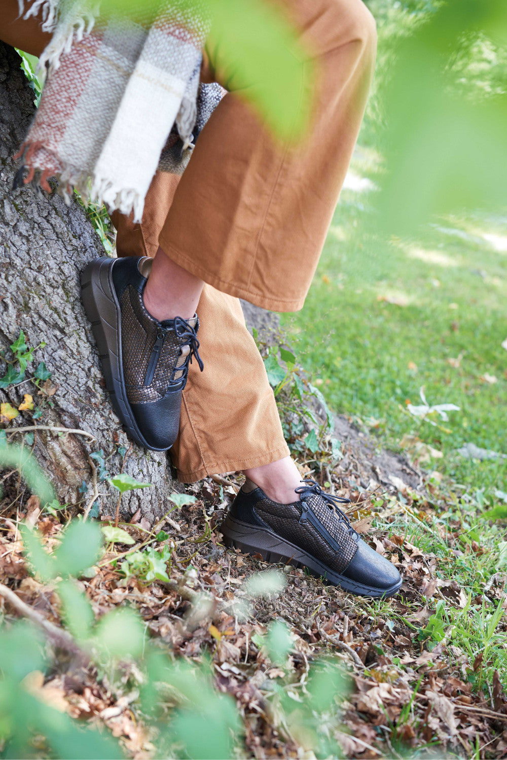 Baskets Orthopédiques ADOUR Marron Lézard