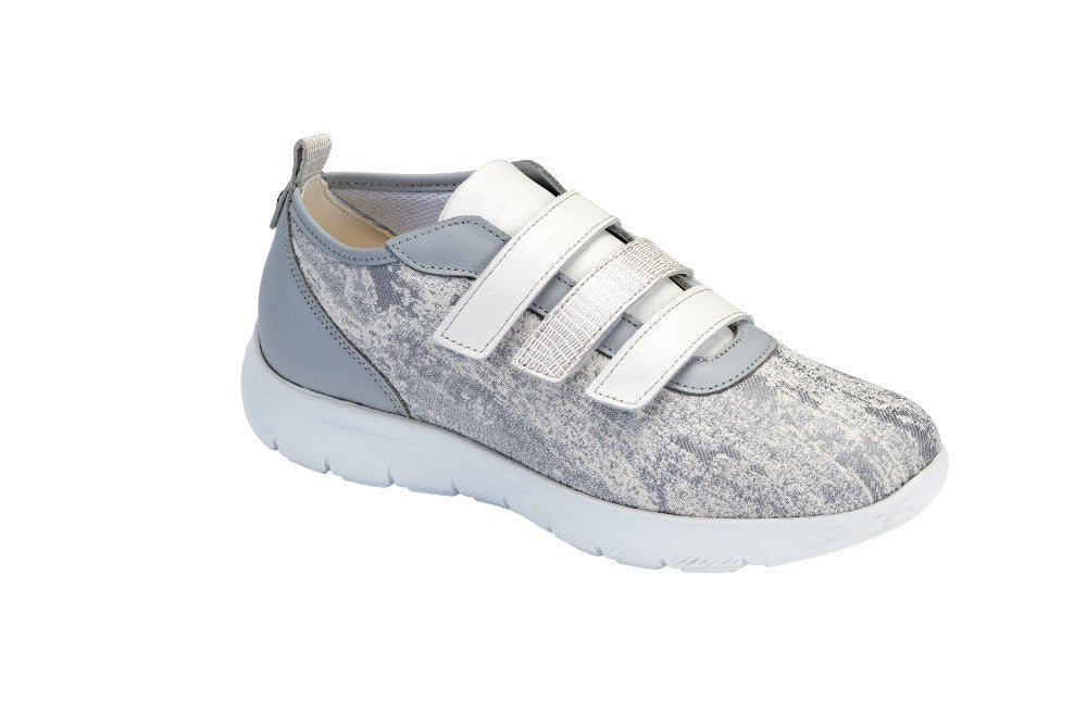 Basket Orthopédique Femme ADOUR Blanc et Gris