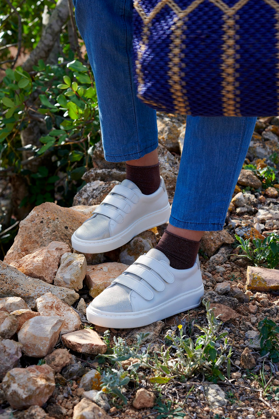 Baskets Orthopédiques ADOUR Blanche et Argenté