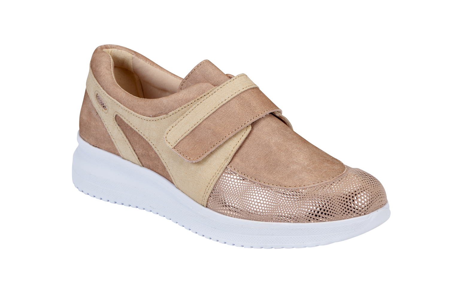 Basket Orthopédique Femme ADOUR Beige et Bronze
