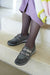 Basket Orthopédique Femme ADOUR Noir et Gris Pailleté
