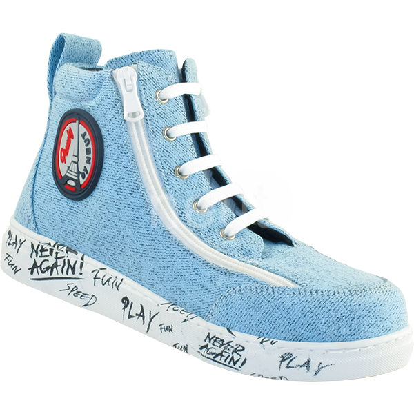 basket orthopédique femme neut frenchy toile bleu ciel 1