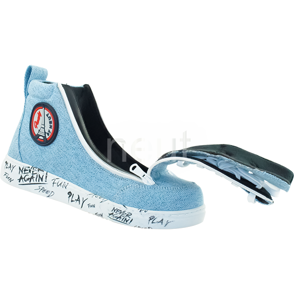 basket orthopédique femme neut frenchy toile bleu ciel 2