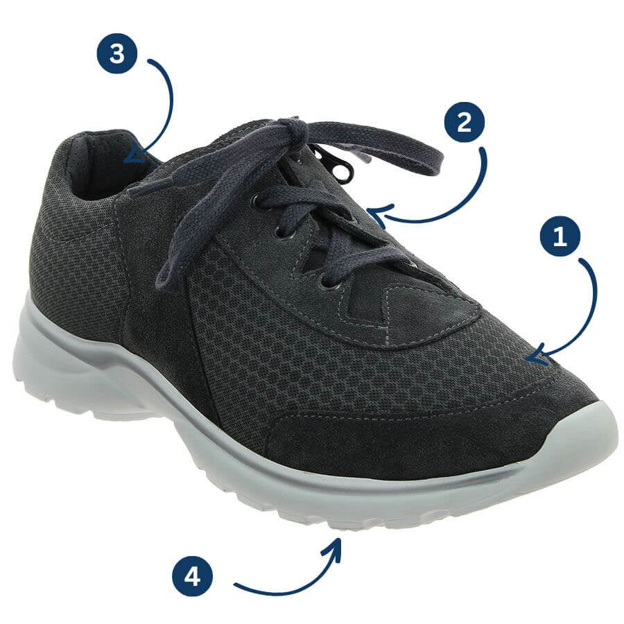 Basket Orthopédique Femme PODOWELL Marinella Grise