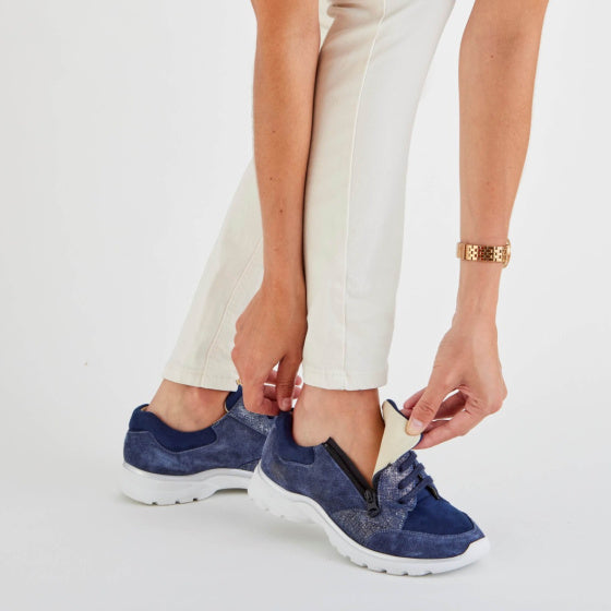 Basket Orthopédique Femme PODOWELL Marta Bleu