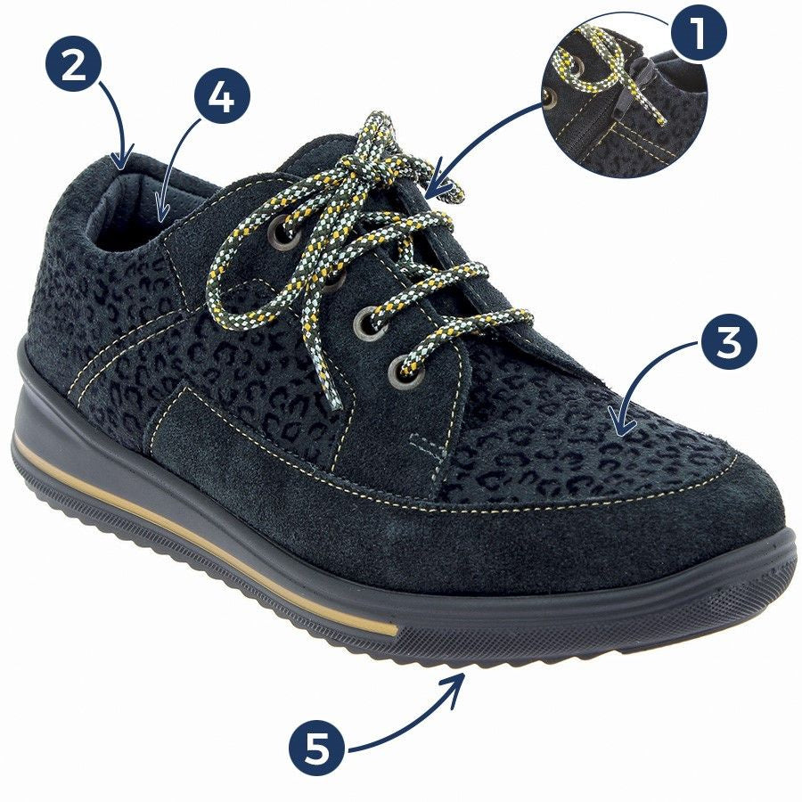 Basket Orthopédique Femme PODOWELL Sharona Noire