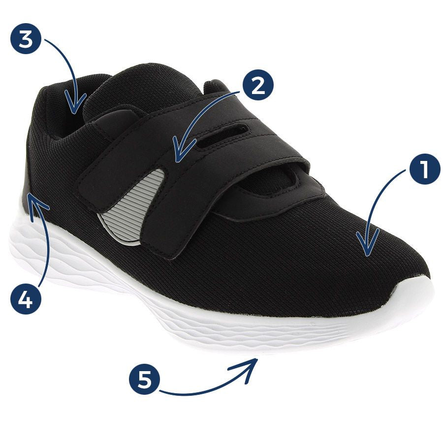 Basket Orthopédique Femme PODOWELL Verona Noire