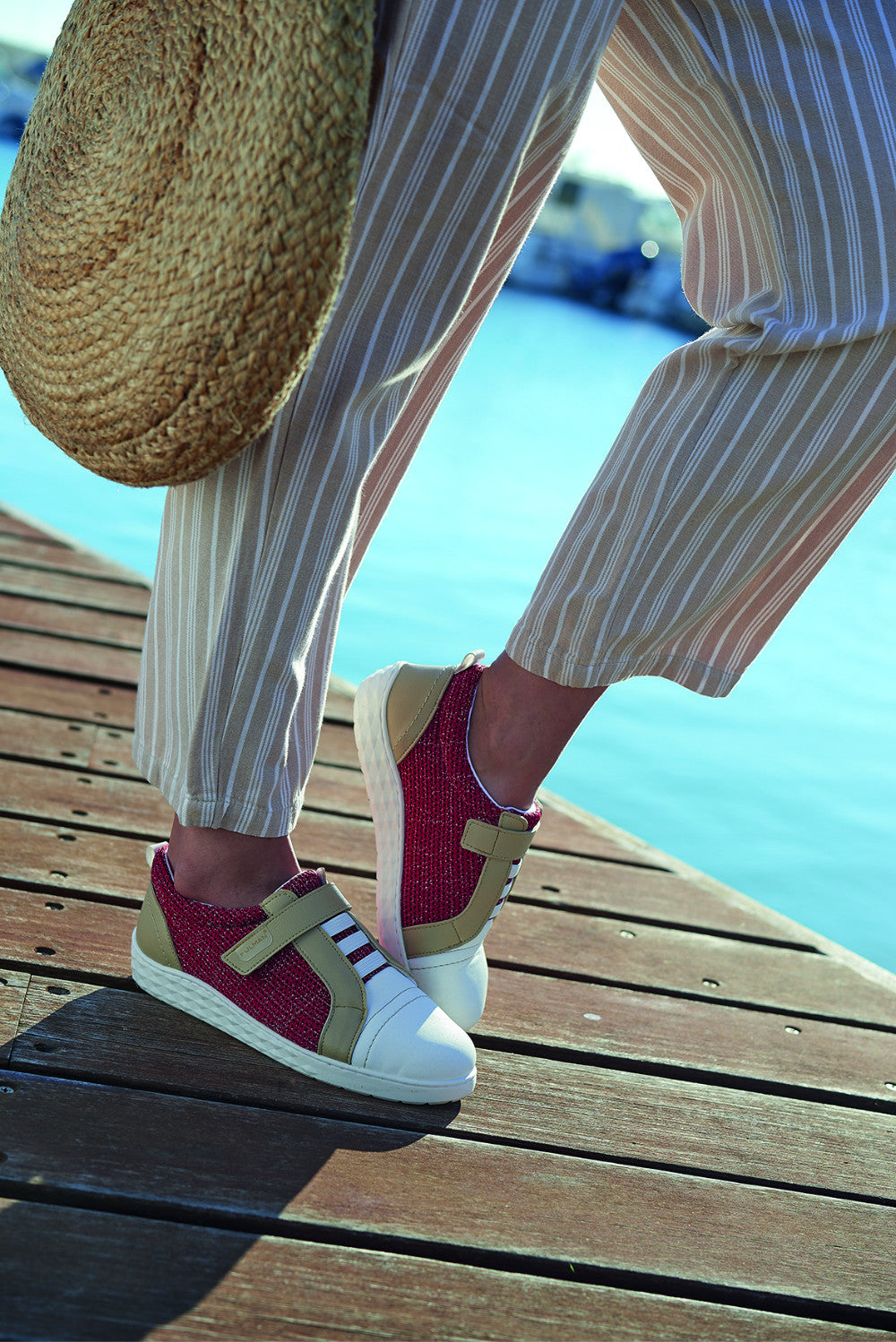 Baskets Orthopédiques PULMAN Rouge et Blanc