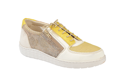 Baskets Orthopédiques PULMAN Blanc et Jaune