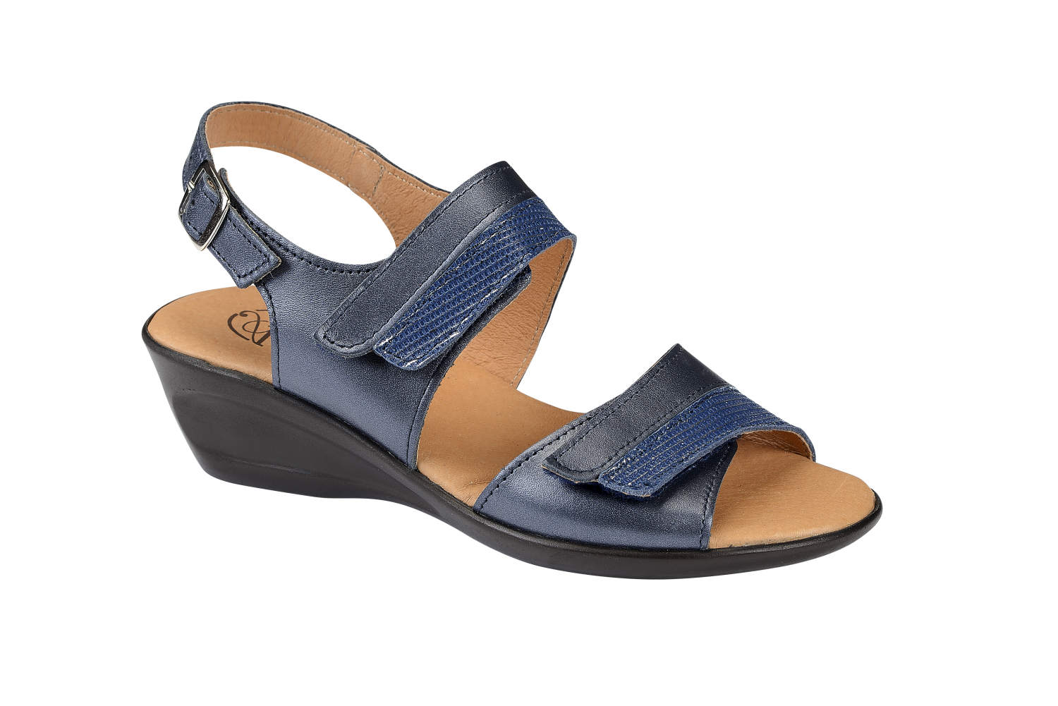 Sandales Orthopédiques Femme ADOUR Bleu Marine avec Boucle