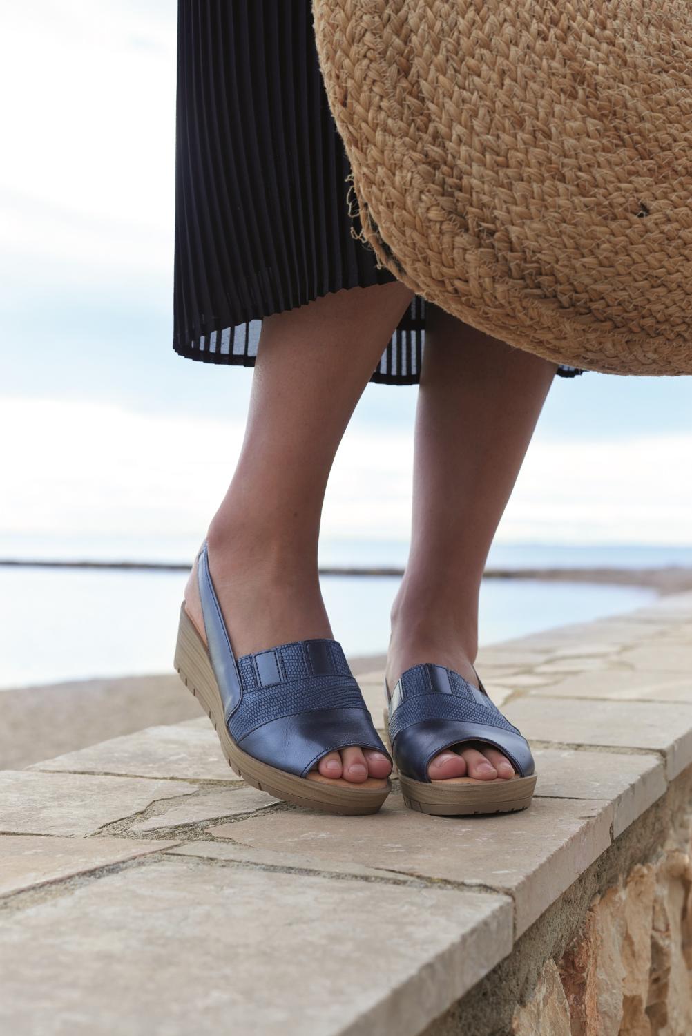 sandale orthopédique femme ADOUR bleu marine