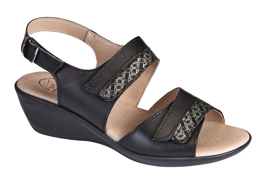 sandale orthopédique femme ADOUR noir
