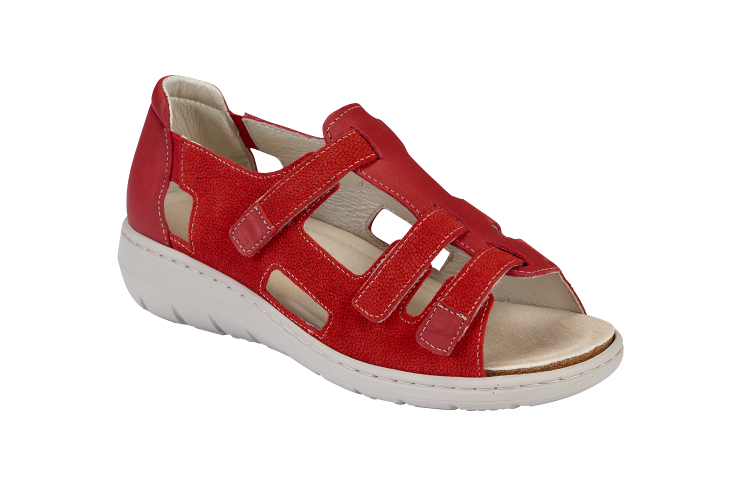 Sandales Orthopédiques Femme ADOUR Rouge