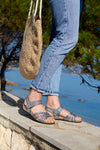 sandale orthopédique femme BRUMAN argent