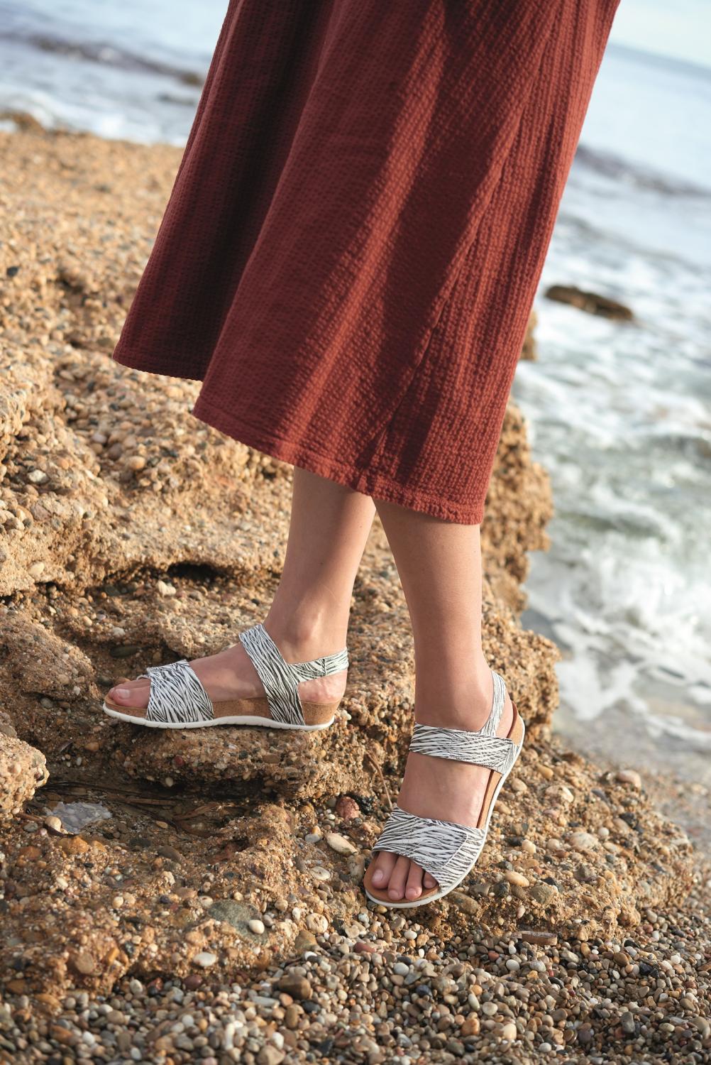 sandale orthopédique femme BRUMAN blanc