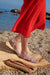 sandale orthopédique femme BRUMAN rouge