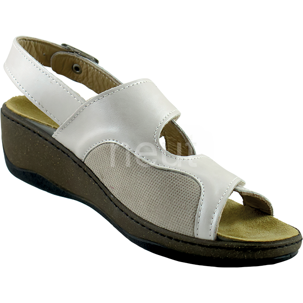 sandale orthopédique femme blanc