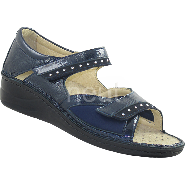 sandale orthopédique femme bleu