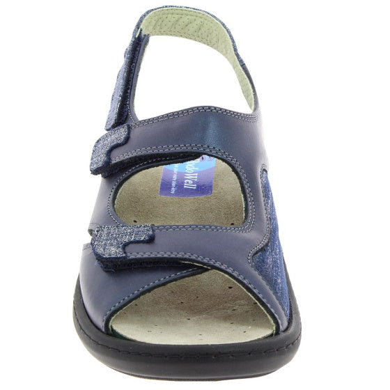 sandale orthopédique femme podowell bleu marine