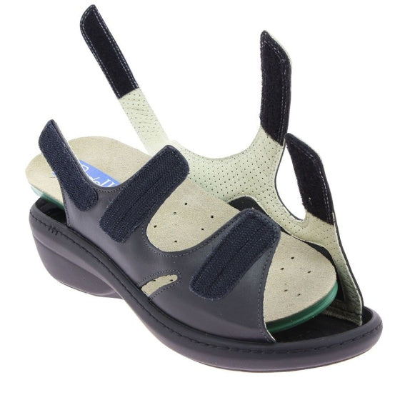 sandale orthopédique femme podowell noir