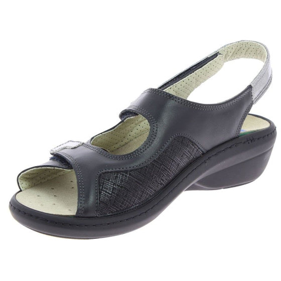 sandale orthopédique femme podowell noir