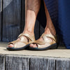 sandale orthopédique femme podowell or