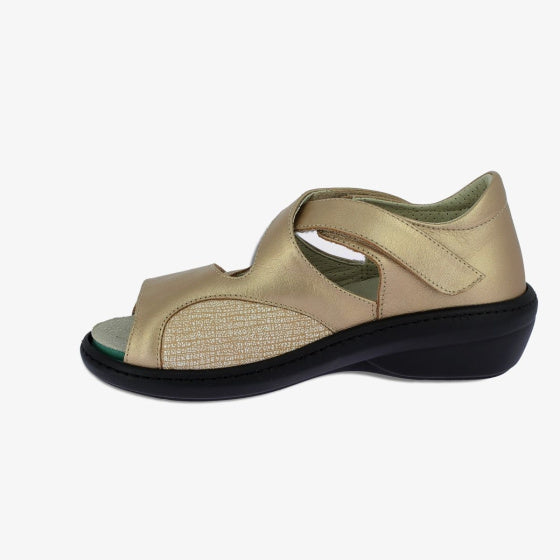 sandale orthopédique femme podowell or
