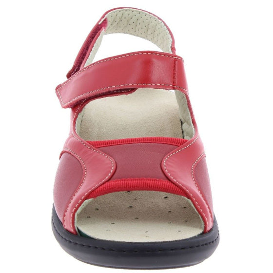 sandale orthopédique femme podowell rouge