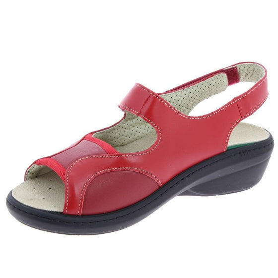 sandale orthopédique femme podowell rouge