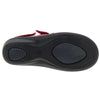 Sandales Orthopédiques Femme PODOWELL Rouge Extensible