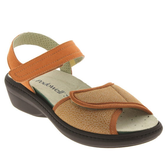 sandale orthopédique femme podowell orange
