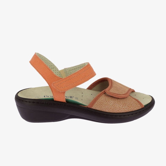 sandale orthopédique femme podowell orange