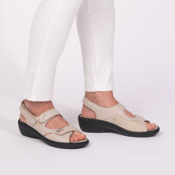 sandale orthopédique femme podowell beige