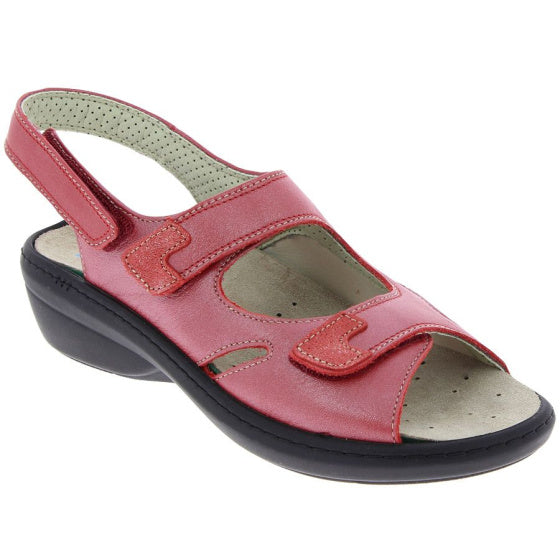sandale orthopédique femme podowell rouge