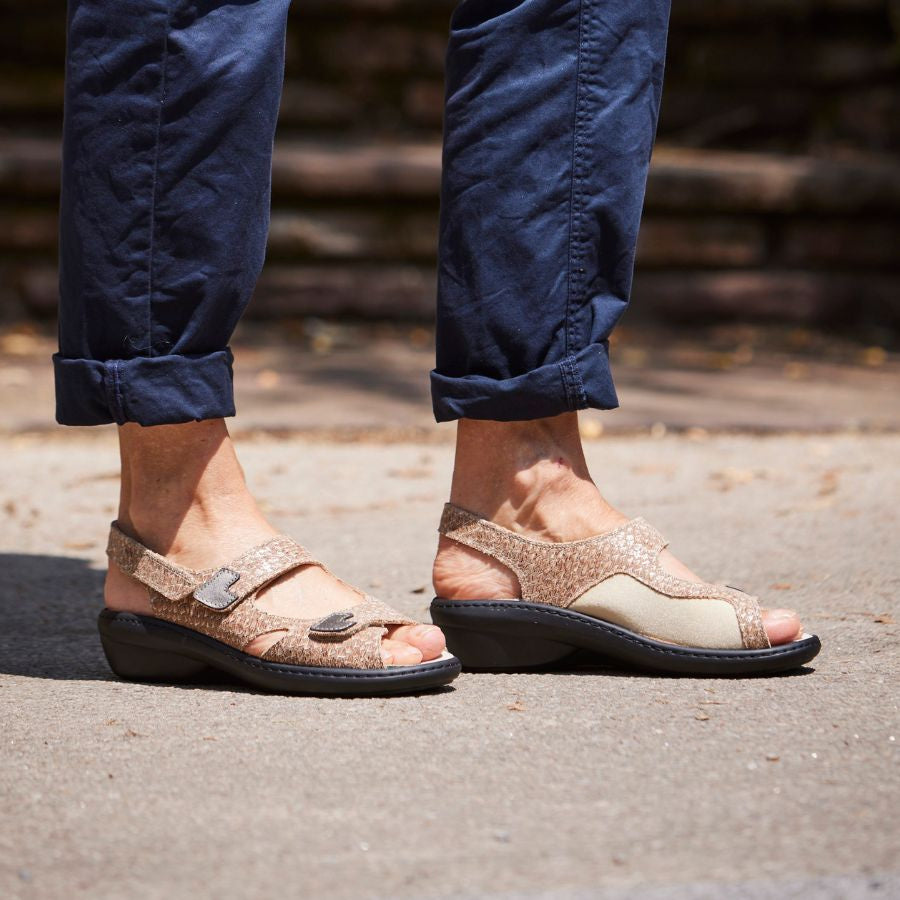 sandale orthopédique femme podowell sable