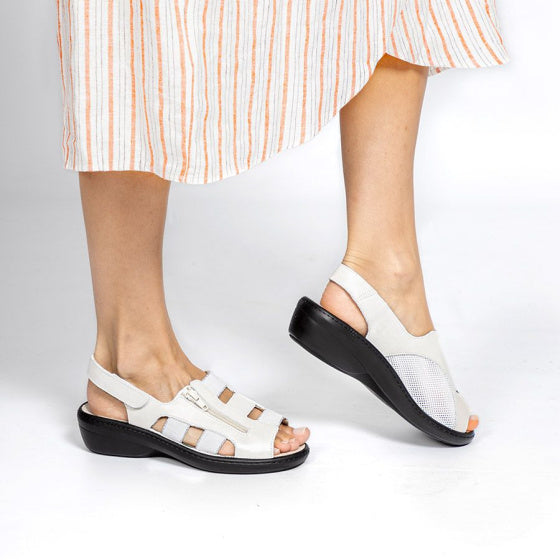 sandale orthopédique femme podowell blanc