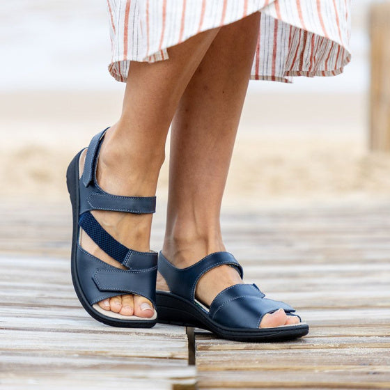 sandale orthopédique femme podowell bleu