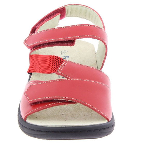 sandale orthopédique femme podowell rouge