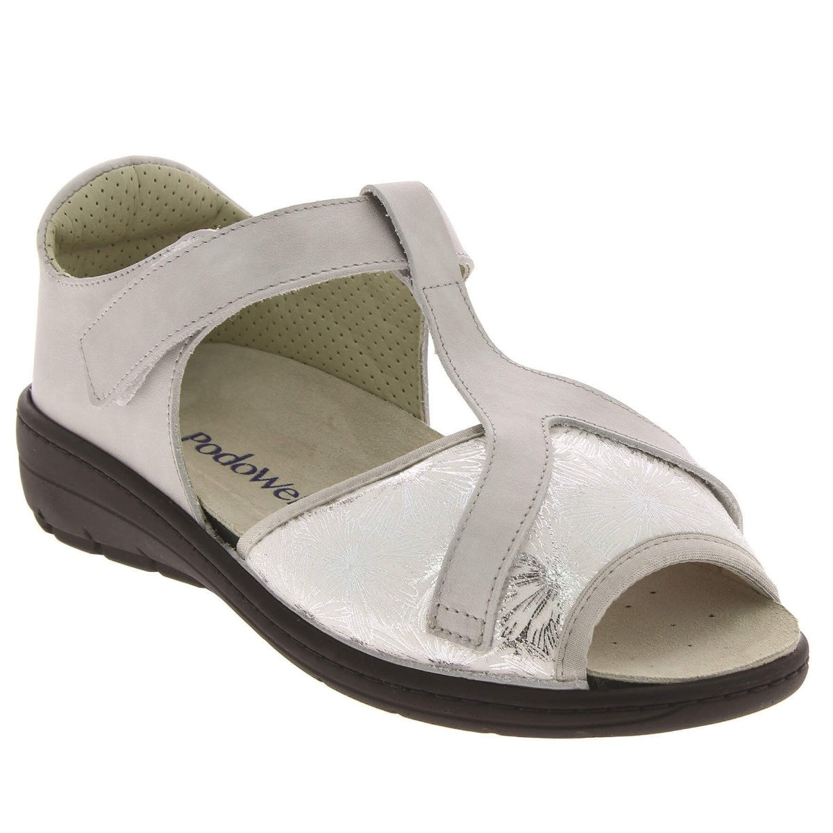 sandale orthopédique femme podowell argent
