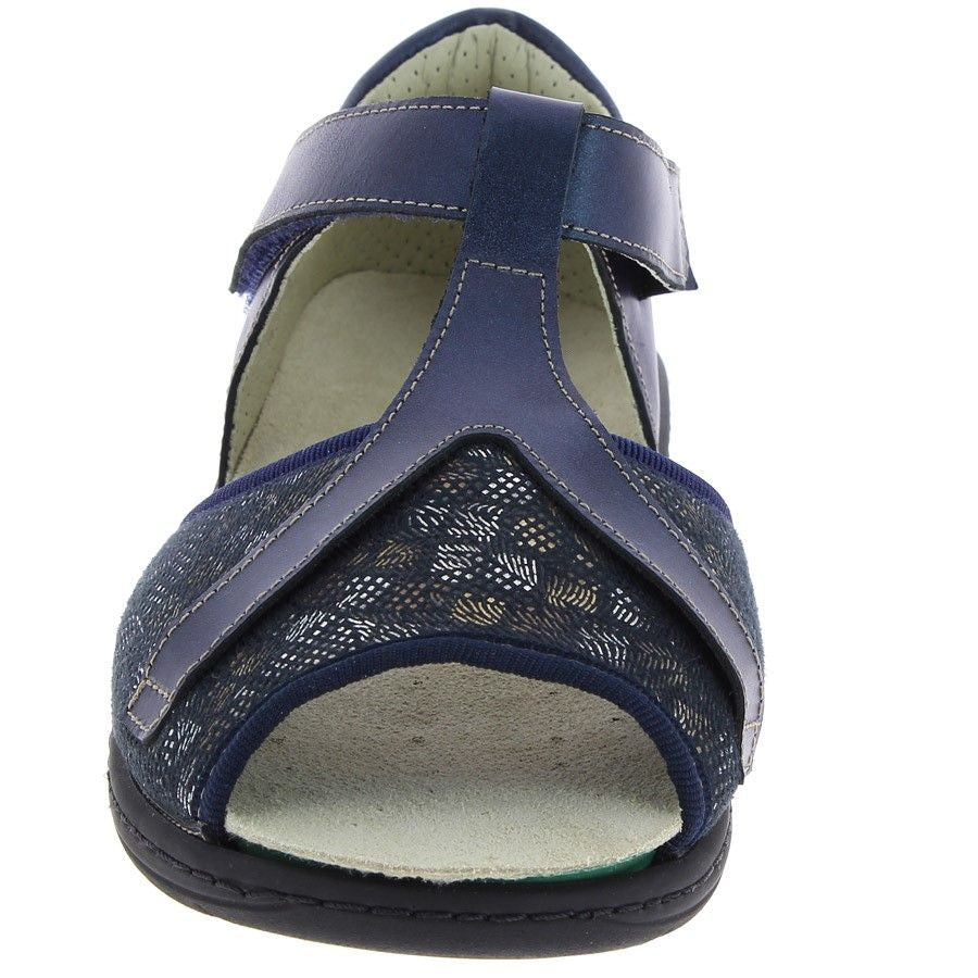 sandale orthopédique femme podowel bleu