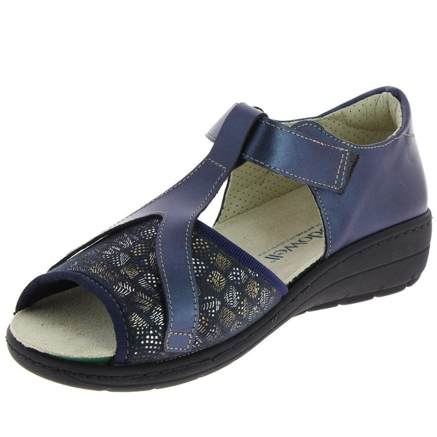 sandale orthopédique femme podowel bleu